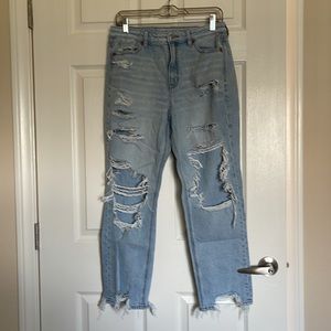 American Eagle Ripped Mom Jeans
